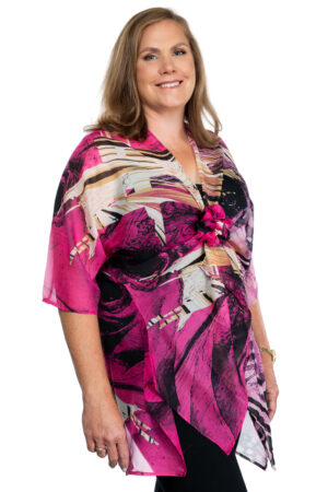 Pink Women's Kimono Breast Cancer Treatment Clothing