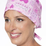 Breast Cancer Pink Ribbon Scrub Cap