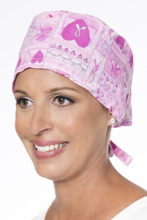 Breast Cancer Pink Ribbon Scrub Cap