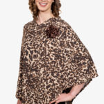Leopard Print Port Accessible Chemo Poncho