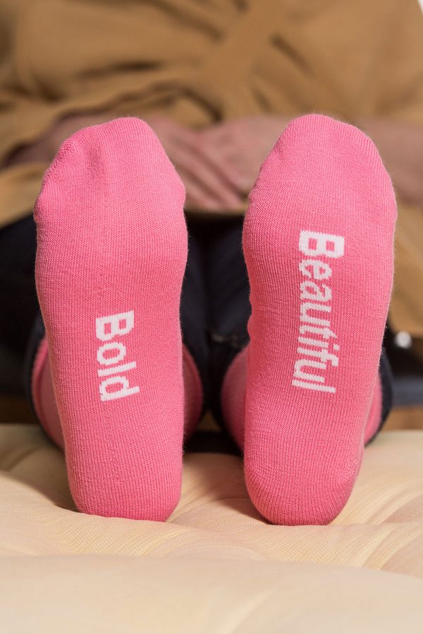 Bold" & "Beautiful" Pink Sassy Sayings Socks
