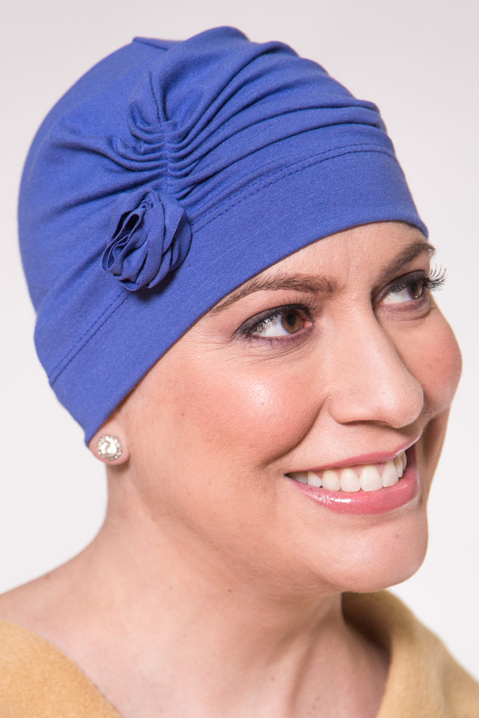 Soft Purple Colored Head Cover Wrapped In Love