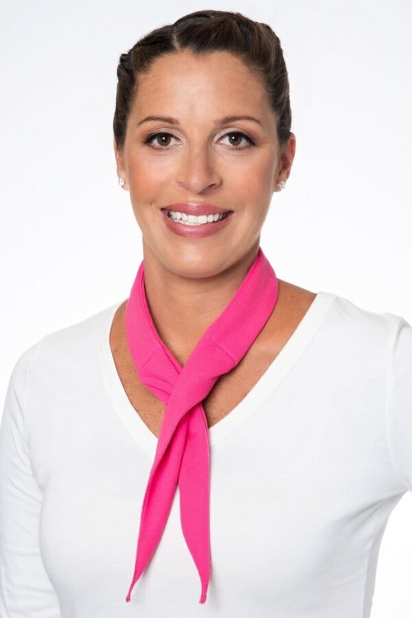 Pink Cooling Neck Wrap. Cool down those hot flashes with a cooling neck wrap.
