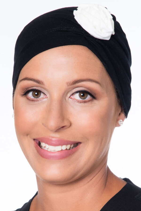 Picture of a chemo hat for hair loss
