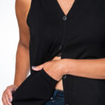 Picture of post mastectomy camisole with drain pockets