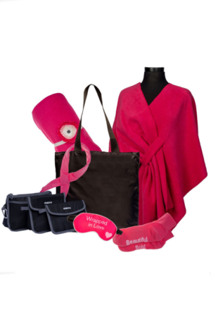 Chemo Gift Bag 7 Piece Gift Tote Bag Set. Gifts for women recovering from cancer.
