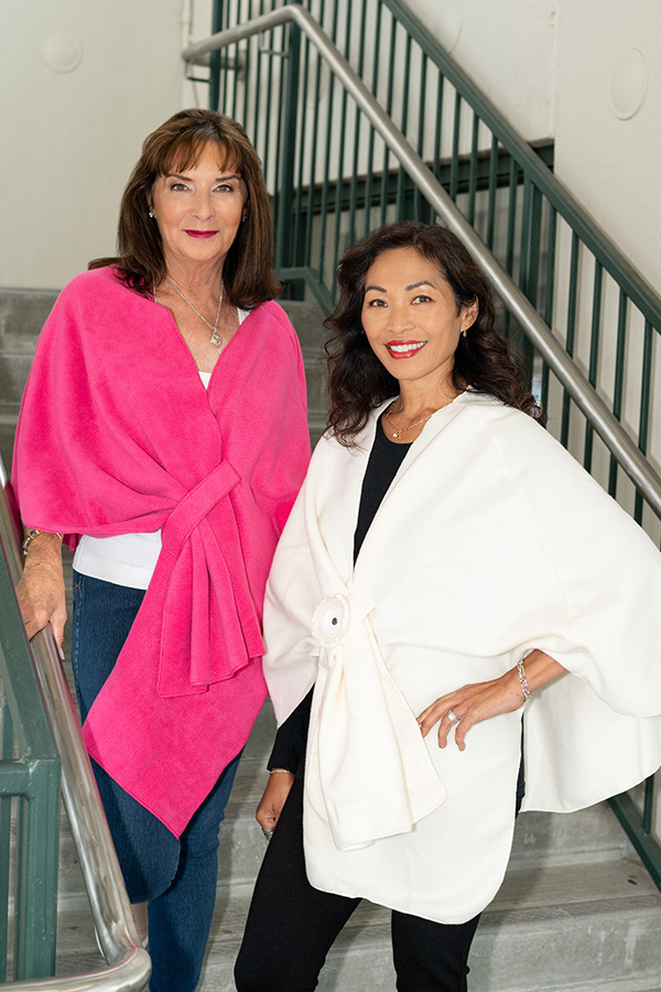 Wrapped in Love Founder Karen Mac Donald (left) and Anna Mayes, founder of The Lipstick Journey