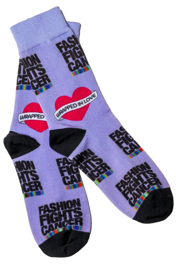 Fashion Fights Cancer Socks with Wrapped in Love