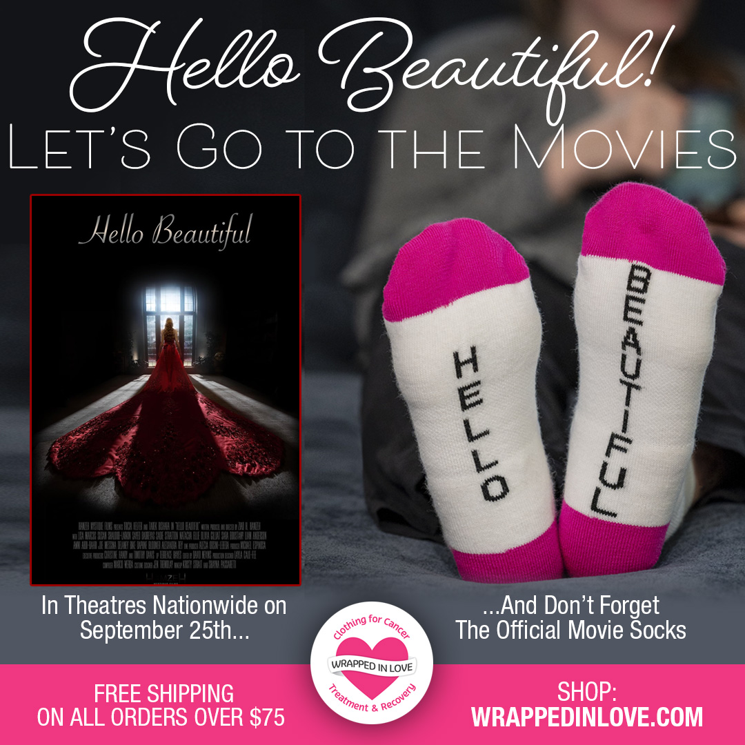 Hello Beautiful Breast Cancer Movie Socks