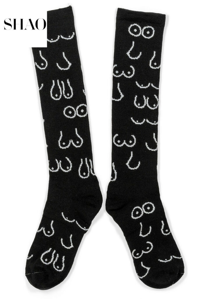 SHAO Black Breast Socks